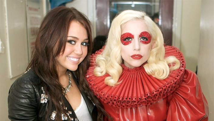 Lady Gaga e Miley Cyrus