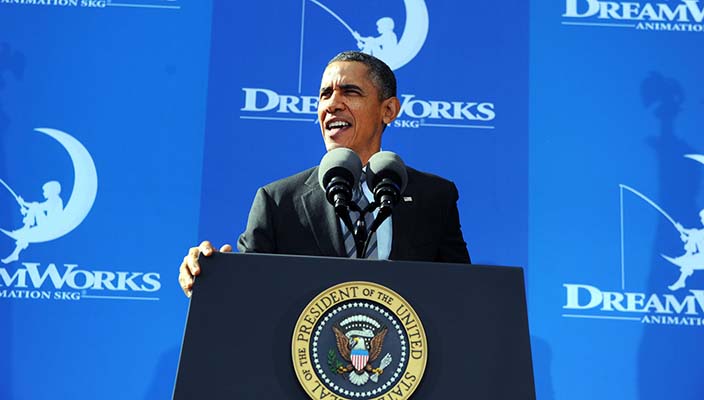 Obama alla DreamWorks