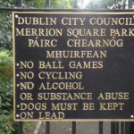 Cartello Parco Dublino